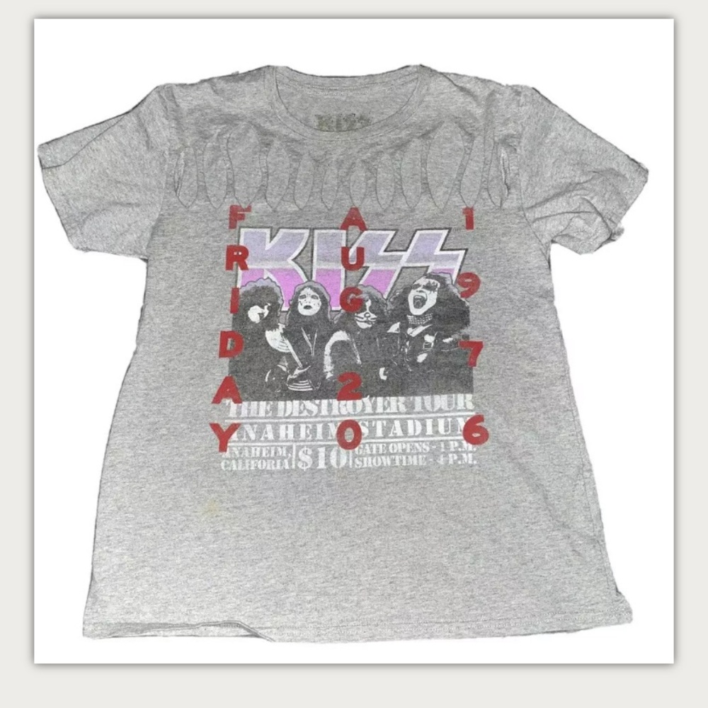 Repop 1976 KISS Destroyer Tour Shirt August 1976